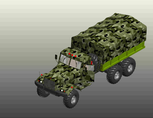 Karaz卡车模型3D图纸 x_t格式缩略图